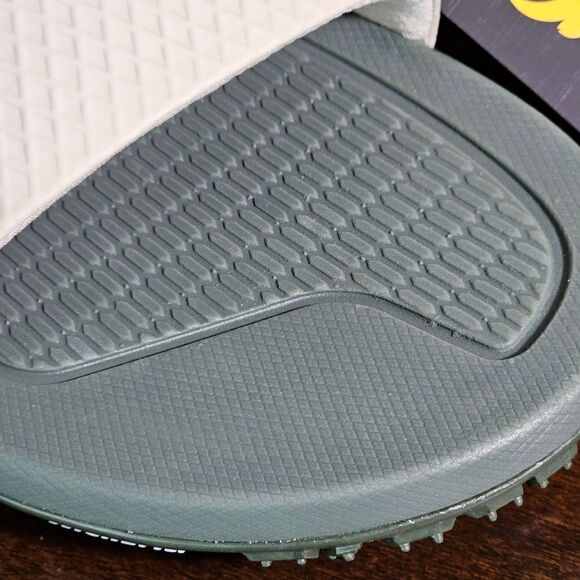 Under Armour UA Project Rock Slides 2.0 Military Green Grey Michelin Gripper 9.5 - Picture 7 of 16